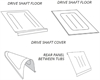 Aluminum Floor Between Wheel Tubs Compact Chassis with 92"-97" Wheelbase - image 1