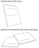 Alston Aluminum Rear Firewall Kit Intermediate Chassis with 97"-115" Wheelbase - image 1
