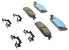 Gold Ceramic Disc Brake Pad Set [Rear] Fits Select 2007-2014 GM Models - image 1