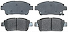 Semi-Metallic Front Disc Brake Pads for Select 2000-2015 Toyota, Scion - image 1