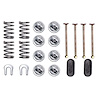 18K749 Gold Rear Brake Shoe Hold-Down Spring Kit for Select 1950-1999 Ford, GM, Lincoln, Mercury - image 1