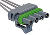 CONNECTOR-W/LEADS 4-WAY - image 1