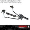 31986 Round Bar Weight Distribution Hitch, 2-5/16" Ball, Black - 6,000 lbs - image 4