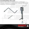 87247 Brute Trailer Tongue Jack, 4,500lb Lift Capacity - Gray - image 4
