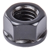 Black Oxide Hex Nut 3/8"-16 Flanged - image 1