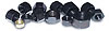 Black Oxide Hex Nuts 3/8"-16 Flanged - image 1