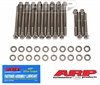 Stainless Head Bolt Kit Olds 350-455 Standard, Edelbrock Heads 60519/60529, 7/16" Diameter, 1976 and Earlier Heads - image 1