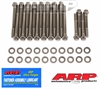 Stainless Head Bolt Kit Olds 350-455 Standard, Edelbrock Heads 60519/60529, 7/16" Diameter, 1976 and Earlier Heads - image 1