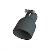 TB112540 Exhaust Tail Pipe Tip 2.5" IN 4" OUT 7"L - Black