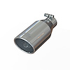 TP032545 Exhaust Tail Pipe Tip 2.5" IN 4.5" OUT 11.25"L - Polished