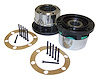 400501 Manual Locking Hub Set Fits Select 1941-1971 Jeep Models with 6-Bolt Hub Flange , 10-Spline