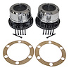 400502 Manual Locking Hub Set for 1972-1981 Jeep CJ5, CJ6 & CJ7 with 6-Bolt Hub Flange , 27-Spline - image 1