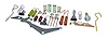 4636776 Drum Brake Hardware Kit for 1979-1988 Jeep J-20 Trucks, Includes Springs, Pins, Adjusters, and Levers - image 1