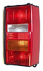 4720498 Tail Light for 1984-1996 Jeep XJ Cherokee (Europe), Red on Red Lamp w/ Amber and Clear Inserts - image 1