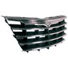 4857389AB Grille for 2001-2004 RG (Europe) Dodge & Chrysler Minivans w/o Headlamp Washer [Black, Silver, Plastic, Front] - image 2