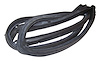 5017462AF Door Weatherstrip for 1997-2006 Jeep TJ Wrangler w/ Full Steel Doors [Black, Rubber, Front] - image 1