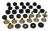52002723K Body Mount Kit for 1987-1995 Jeep YJ Wrangler  w/ Steel Body, Includes upper & lower grille mount bushings - image 1