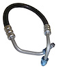 52003079 Power Steering Pressure Hose for 1980-1991 Jeep SJ, J-Series w/ 5.9L Engine [Black, Silver, Metal, Rubber] - image 1