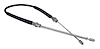 52007523 Parking Brake Cable for 1991 to 1995 Jeep YJ Wrangler, 39.5 in. Long [Black, Unpainted, Plastic, Rubber, Steel, Rear] - image 1