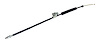 52008362 Parking Brake Cable for 1997-2006 Jeep TJ Wrangler w/ Drum Brakes, Left or Right, 43.125 in. Long - image 1