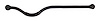 52059982AD Track Bar for 2007-2018 Jeep JK Wrangler w/ LHD [Black, Rubber, Steel, Front] - image 1