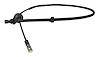 52079382 Throttle Cable for 1991 to 1995 YJ Wrangler w/ 2.5L, 4.0L Engines [Black, Plastic, Rubber, Steel]
