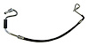 52089168AD Power Steering Pressure Hose for 03-06 Jeep TJ Wrangler w/ LHD w/ 4.0L Engine [Black, Silver, Metal, Rubber] - image 1