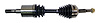 52111779AB Axle Shaft Assembly for 2002-2007 Jeep JK Liberty w/ 3.7L Engine, 25.75 in. Long [Unpainted, Rubber, Steel, Front] - image 1