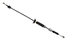 52126222AE Transfer Case Shift Cable for 2007-2018 JK Wrangler w/ Manual Transmission [Black, Plastic, Rubber, Steel]