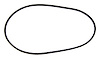 53000825 Alternator Belt, 1984-1986 Jeep Cherokee, 1986-1986 Jeep Comanche