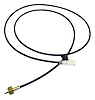 53005084 Speedometer Cable for 1987 to 1990 YJ Wrangler, w/o Cruise Control, 97 in. Length [Black, Metal, Rubber]
