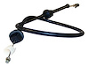 53005206 Throttle Cable for 1987-1990 Jeep YJ Wrangler w/ 2.5L EFI Engine, 29 in. Length [Black, Plastic, Rubber, Steel] - image 1