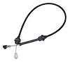 53005207 Accelerator Cable for 1987-1990 YJ Wrangler w/ 4.2L Engine [Black, Plastic, Rubber, Steel]