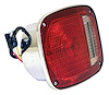5457198C Tail Light for Jeep 1976-1980 CJ-5, CJ-7, No License Lamp Window [Clear, Red, Plastic, Rear] - image 1