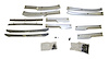 55003232K Fender Flare Retainer Kit for 1984-1996 Jeep XJ Cherokee, 12 Brackets & Hardware [Unpainted, Metal, Front & Rear] - image 1