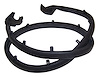 55009829 Door Weatherstrip for 1987-1995 Jeep YJ Wrangler w/ Half Doors [Black, Plastic, Rubber, Front] - image 1