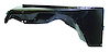 55013515 Fender for 1987-1995 YJ Wrangler, Black Primed [Black, Metal, Front] - image 1