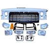 55054945K Header Panel Kit for 91-96 Jeep  XJ Cherokee, Incls. Header Panel, Black Grille, Black Headlamp Bezels, Headlamps - image 2