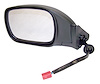 55154949AC Mirror for 97-01 Jeep XJ Cherokee, Black [Black, Glass, Metal, Plastic, Left] - image 1
