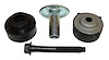 55176180K1 Body Mount Kit for 1 Front Body Mount for 1997-2006 Jeep TJ Wrangler [Black, Unpainted, Rubber, Steel, Front] - image 1
