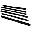 55235404MK Door Glass Weatherstrip Kit for 84-96 Jeep XJ Cherokee w/ 4 Doors [Black, Plastic, Rubber, Front & Rear] - image 2