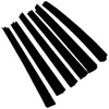55235404MK Door Glass Weatherstrip Kit for 84-96 Jeep XJ Cherokee w/ 4 Doors [Black, Plastic, Rubber, Front & Rear] - image 3