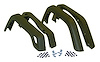 55254918K Fender Flare Kit for 4-Piece 97-06 TJ Wrangler Fender Flare Kit, Black Textured, 3-3/4 in. Width - image 1
