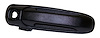 55360333AF Door Handle for 02-07 Jeep KJ Liberty, Black Textured Finish [Black, Metal, Plastic, Front] - image 1