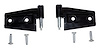 55395384K Door Hinge Kit for 2007-2018 Jeep JK Wrangler w/Full or Half Doors, L & R [Black, Aluminum, Steel, Front or Rear] - image 1