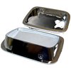 56003104K Headlight Bezel Set for 1987-1995 Jeep YJ Wrangler, Left and Right, USA & Canada [Chrome, Plastic, Left & Right] - image 2