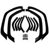 5FWKMGL Fender Flare Master Kit for 1997-2001 Jeep XJ Cherokee, Includes 4 Gloss Black Primed Fender Flares, All Retainers - image 2