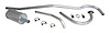 641878K Exhaust Kit for Select 1946-1971 Jeep CJ2A, CJ3A, CJ3B & CJ5 w/134 cu. in. 4 cyl. Engine - image 1