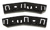 68138374K Fascia Bracket Set for 2014-2018 Jeep KL Cherokee [Black, Plastic, Front] - image 1