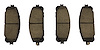 68212327AC Brake Pad Set, 2014-2018 Jeep Cherokee - image 1